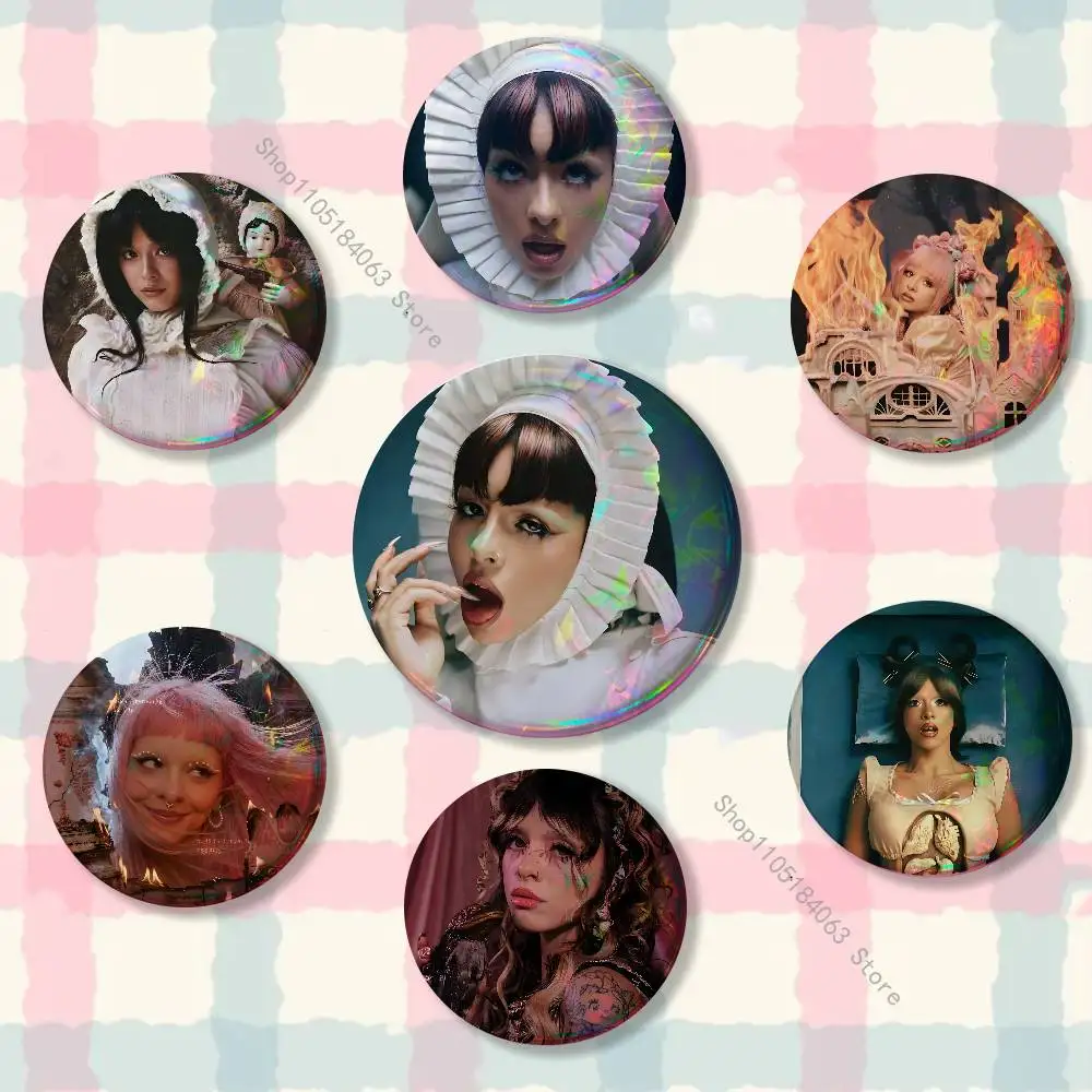 Singer M-Melanie Martinez Cute Game Icons Pins Cartoon Character Enamel Brooch Backpack Clothing Badge Accessories Gifts