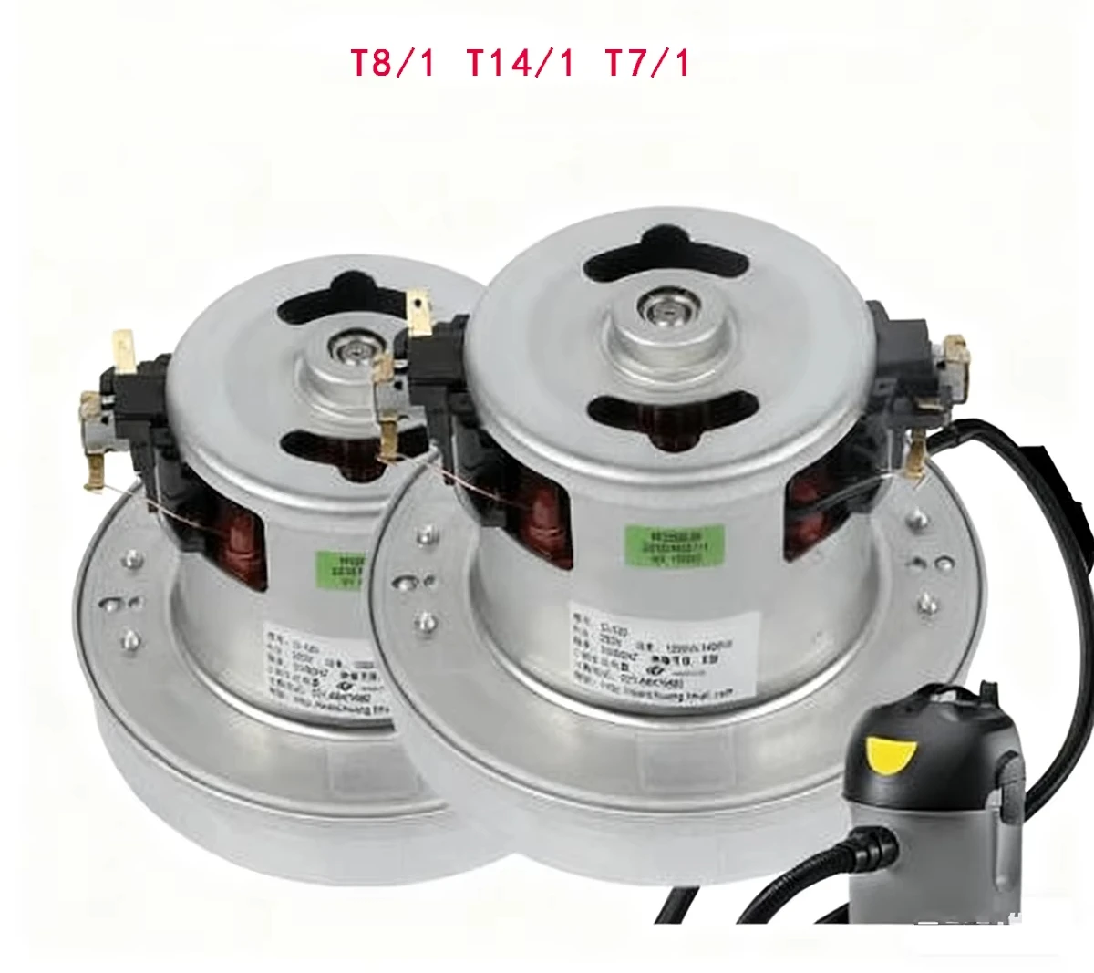 For Karcher Vacuum Cleaner Motor - Replacement Motor for T7/1/T8/1/T14/1 Vacuum, High-Quality Spare Part