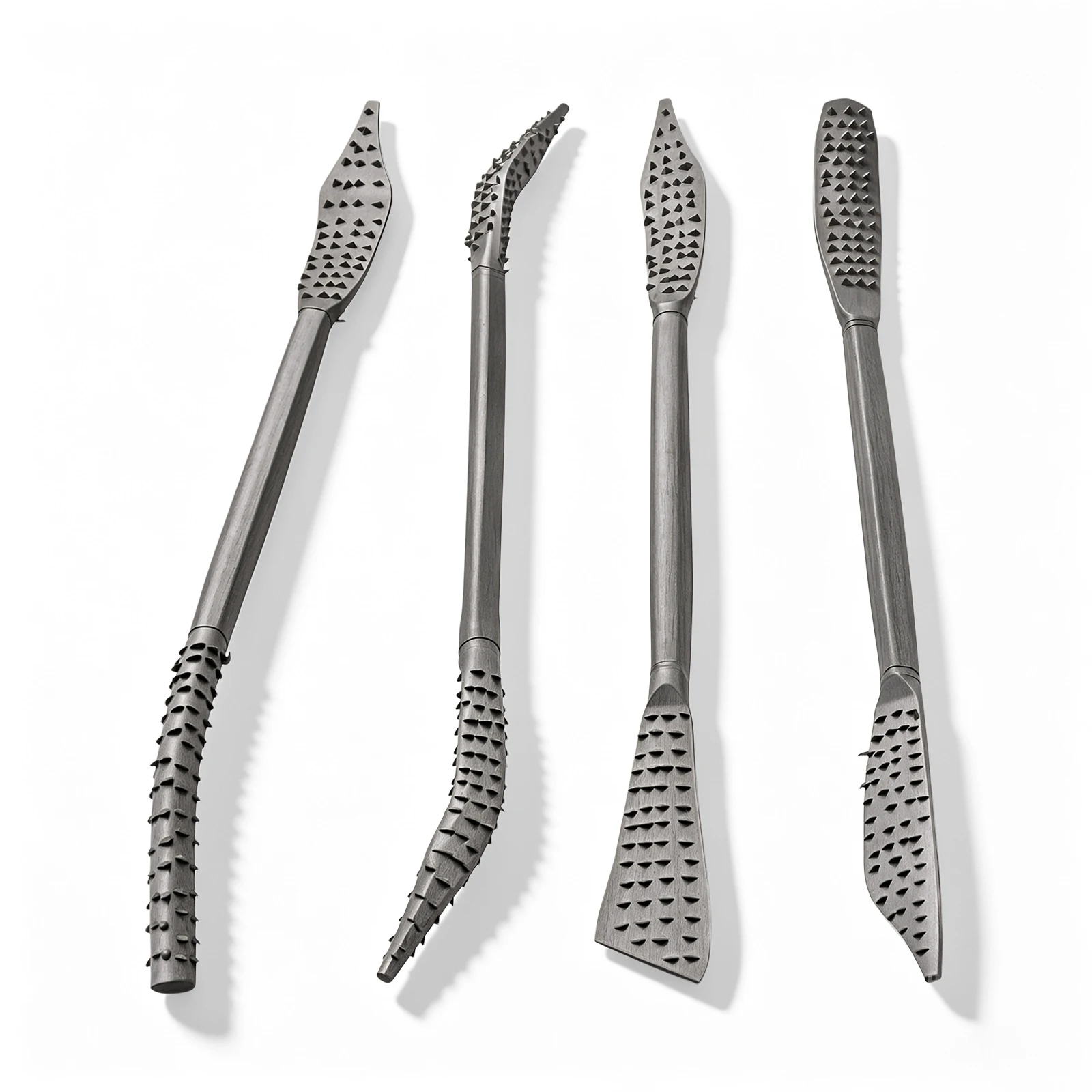 Woodworking Files And Rasps - 4 Adet Çift Uçlu, Eğri Profil