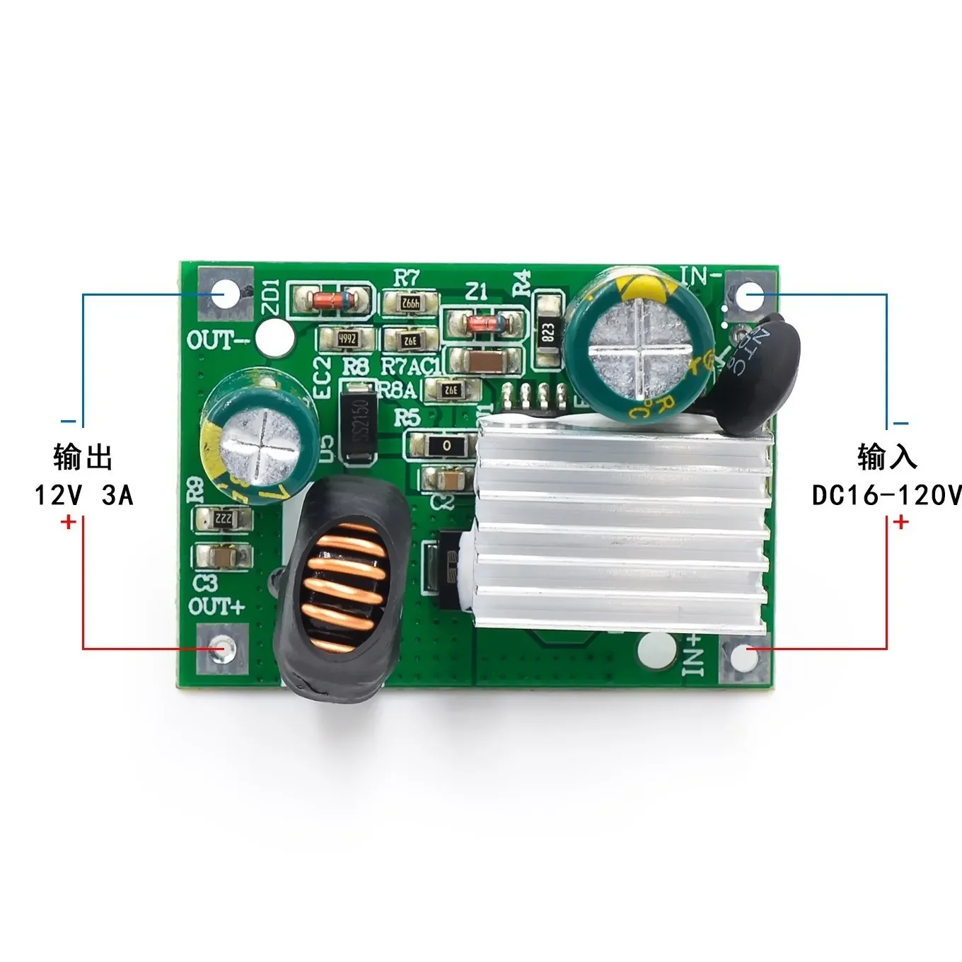 DC 9V 12V 24V 36V 48V 72V 84V 120V to 5V 3A Step Down Module Power Supply DC DC Converter Buck Converter Step Up Converte image 5