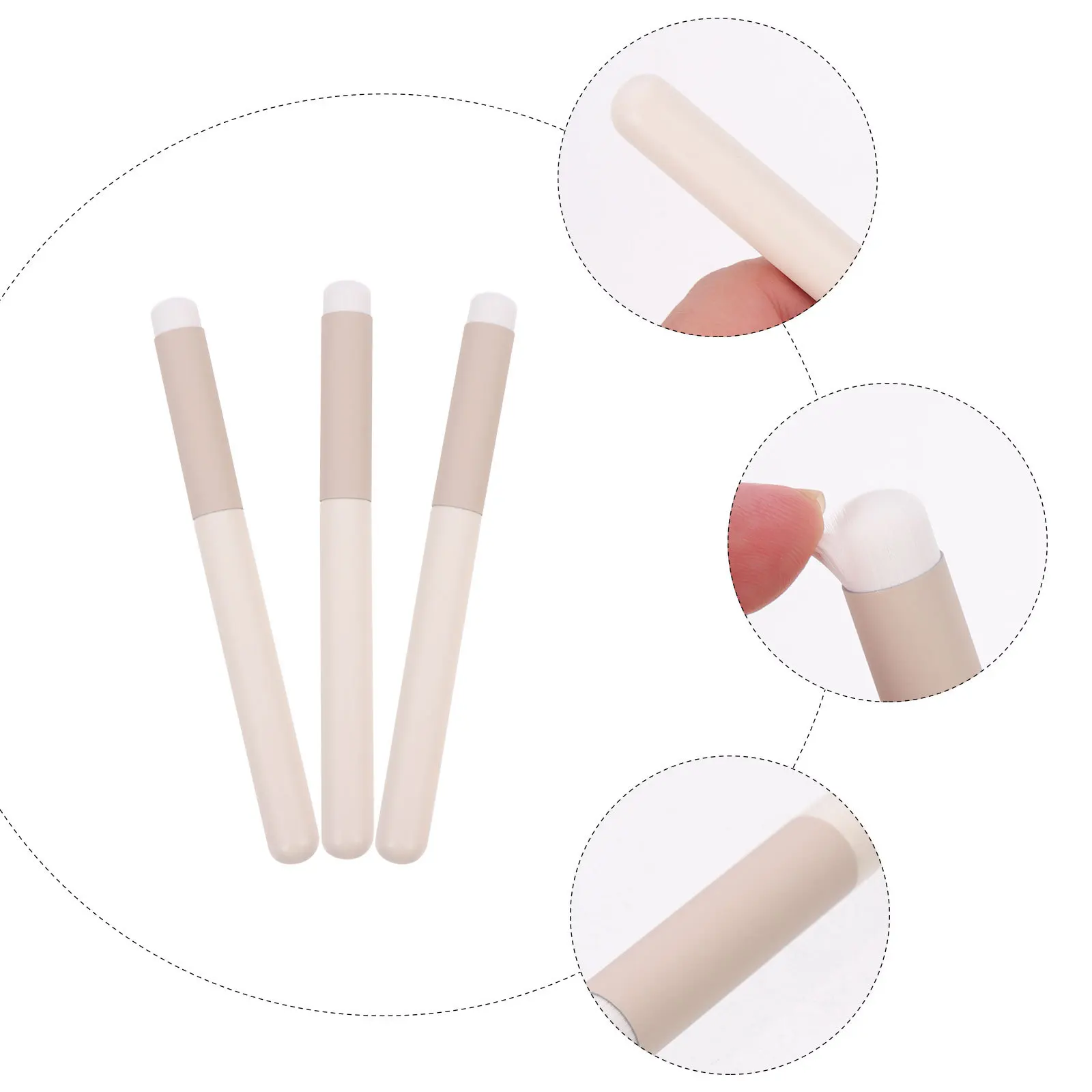 3Pcs Lip Concealer Make-Up Pinsel Set Tragbare Lippenstift Applikator Werkzeug Weiche Pinsel Lippenstift Pinsel Make-Up-Tools