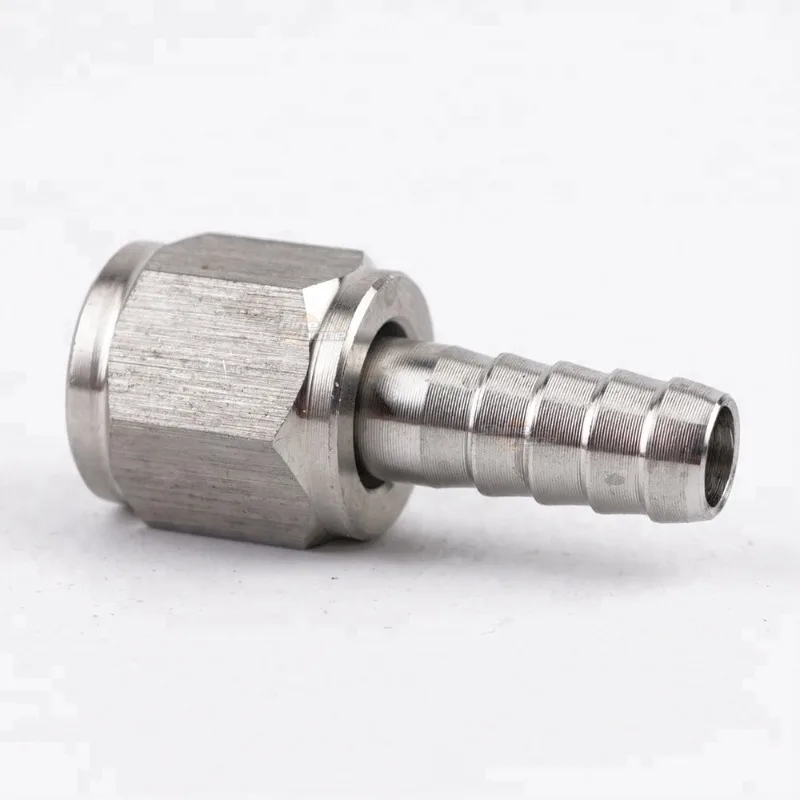 Stainless Steel Flare Accessory Set | 1/4 Inch. Flare Connector Ball Lock Disconnect Flare Spin Nuts and Barbs for Homemade Beer