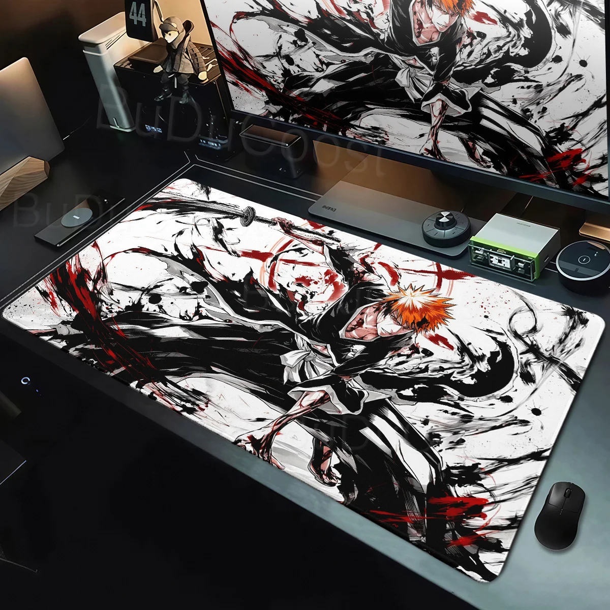 XXL Anime Bleach Mouse Pad Rubber Washable Anti-Slip Locking Edge Deskpad PC Gamers Mechanical Keyboard Playmat Laptop Tabldmat