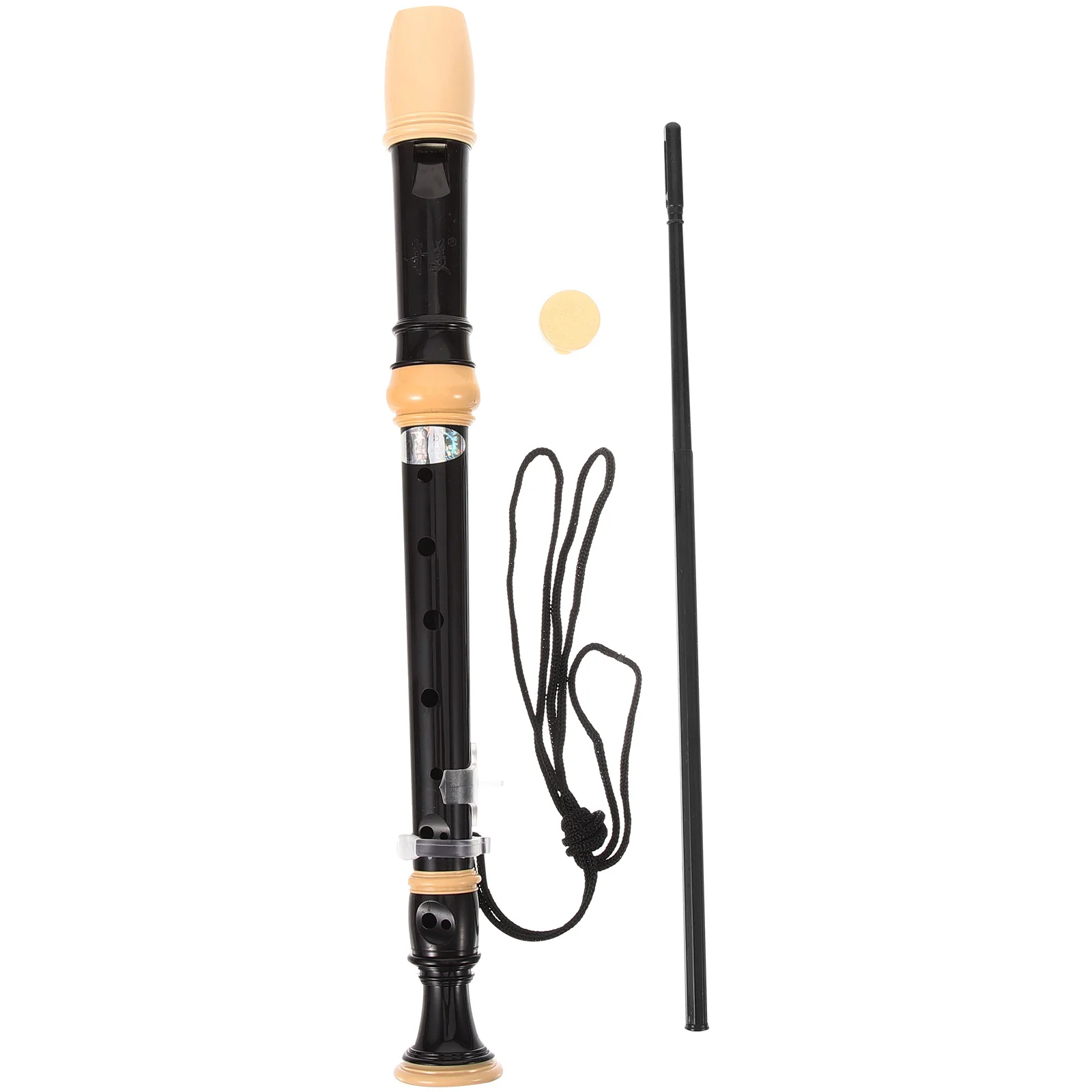 

1Set Resin 8 Hole Recorder Flute Professional Practice Instrument for Beginners Kids Teens Music Learning with Cleaning Rod