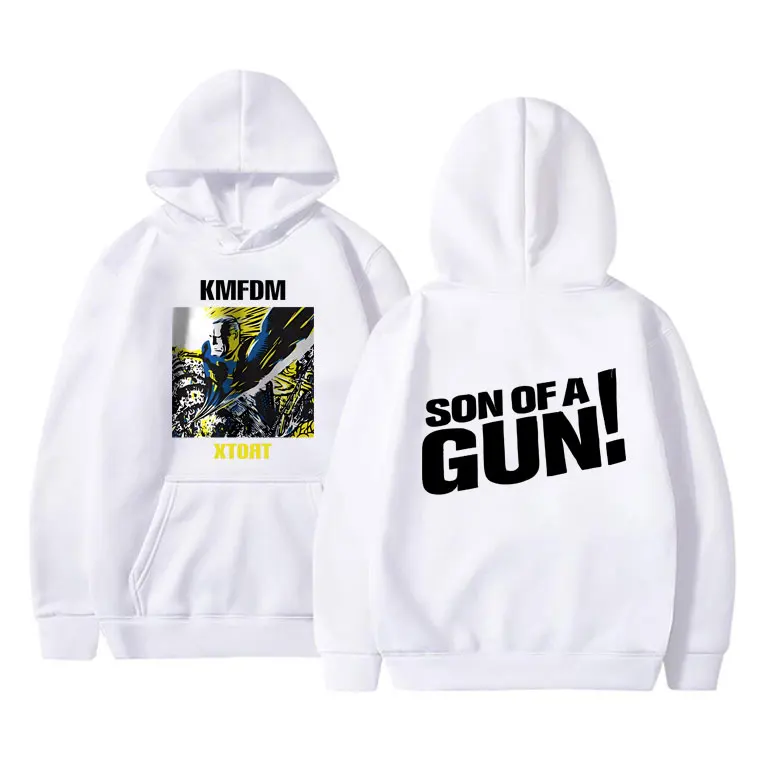 Rock Band KMFDM XTORT Graphic Print Hoodie Men Women Fashion Vintage Gothic Streetwear Unisex Casual Oversized Fleece Hoodies