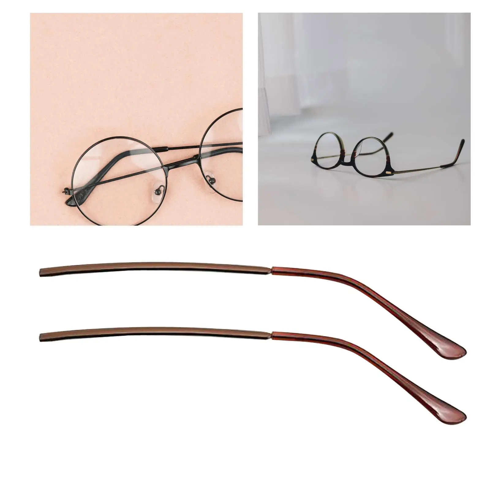 Metal Replacement Leg for Spectacle Frames Anti Slip Ear Sock Comfort Pairs Universal Temple Parts for Women Men Glasses