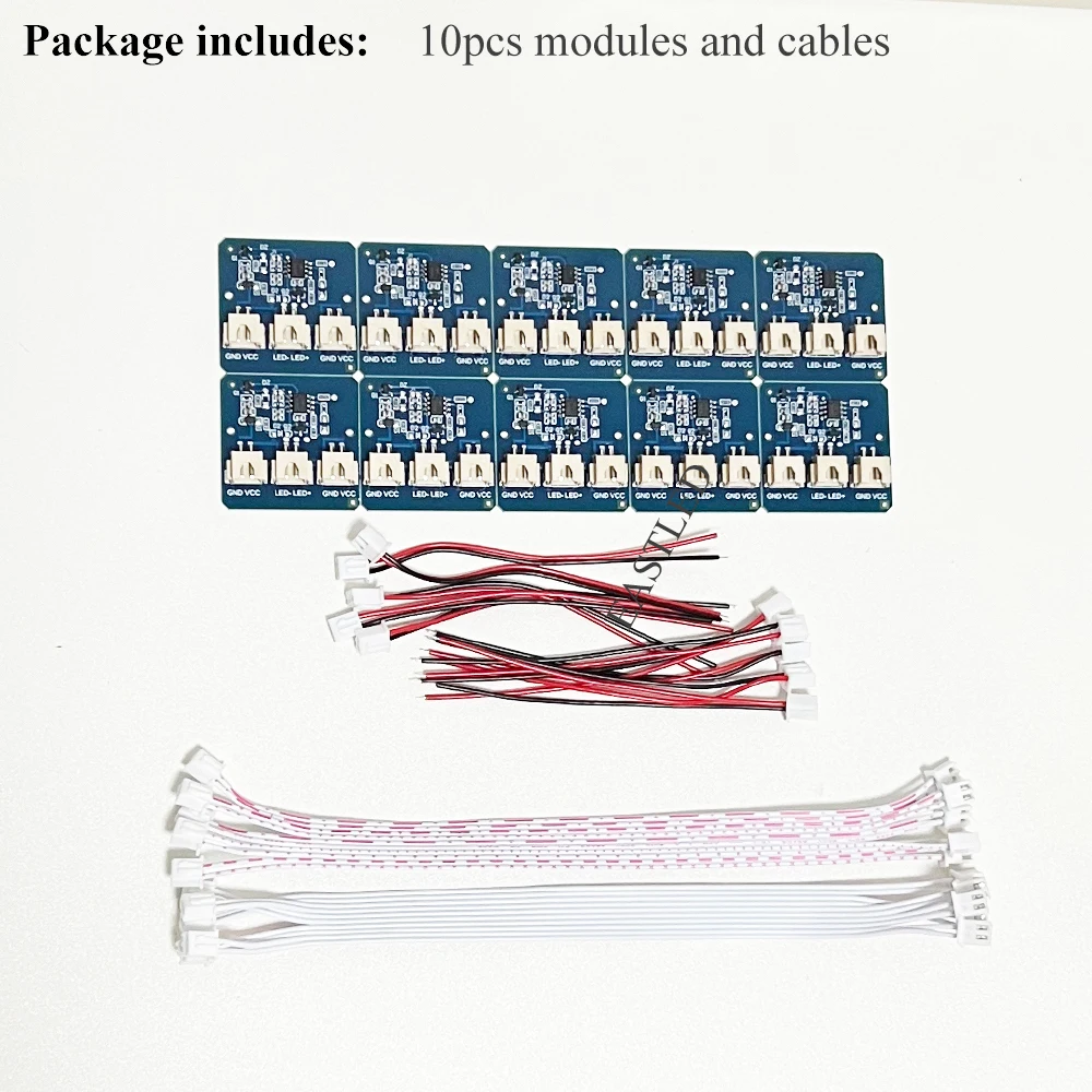 10sets Touch Sensor Circuit Board DC12V Star Sky Table Epoxy Resin Luminous Smart Switch Hand Touches LED Light Up Leaves Off