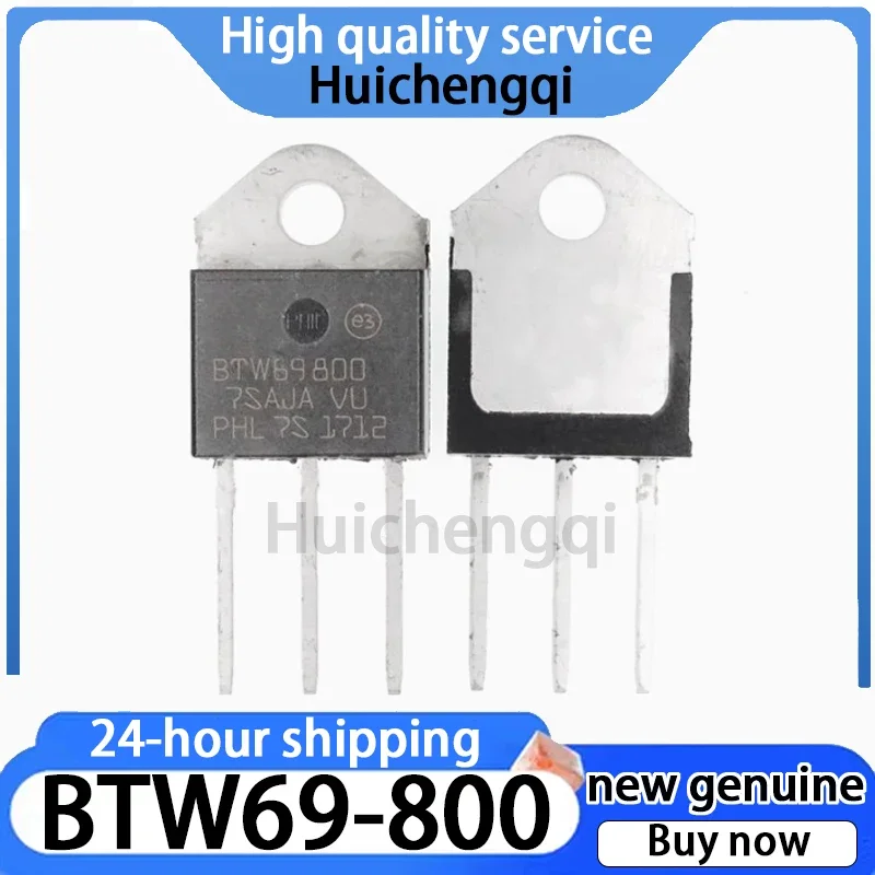 10PCS Genuine BTW69-800 BTW69800 TO-3P Unidirectional Thyristor Direct Insertion High-power Transistor