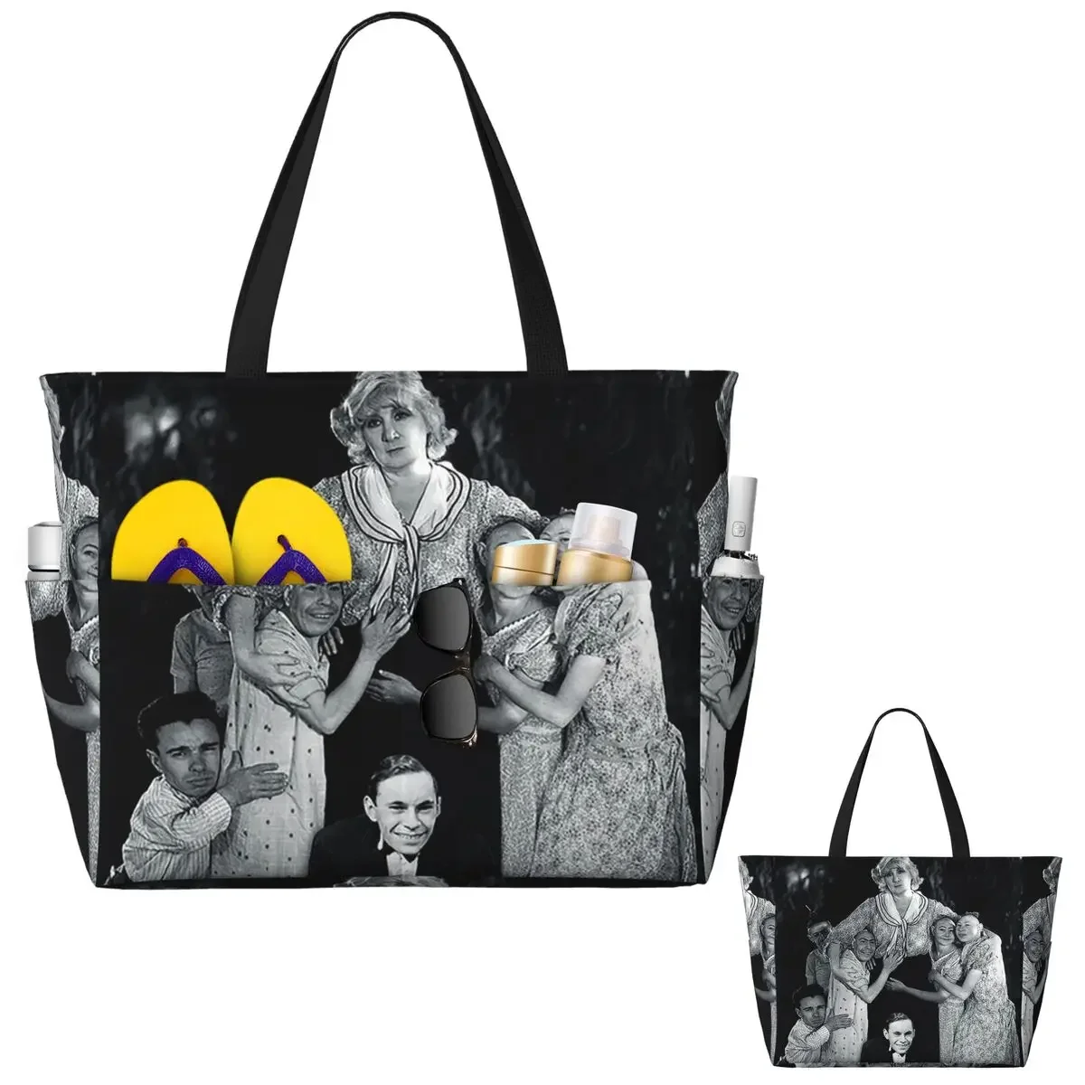 

Freaks 1932 Gobble We Accept Her One Of Us Beach Tote Bag Sport Gym Yoga Duffle Large Tote Bag Women Travel Bag Fitness bag
