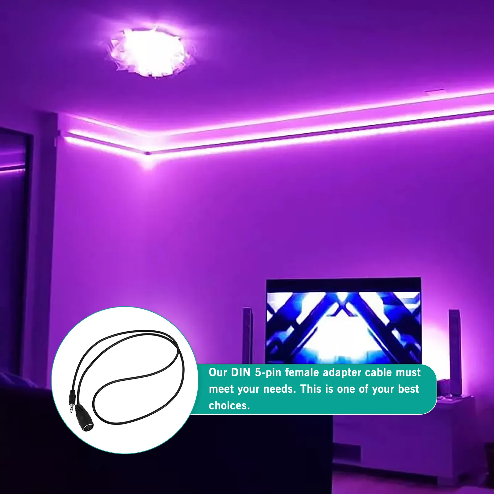 Din 5-Pin Female To…