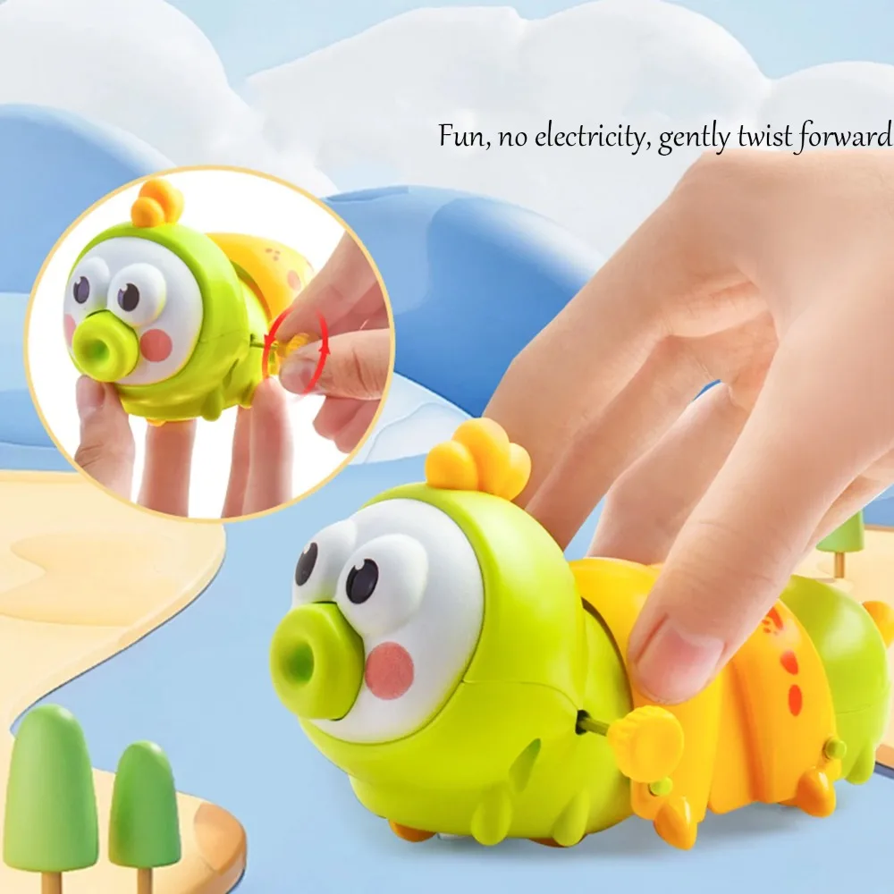 Chain Winding Caterpillar Puzzle Winding Running Swinging Movable Crawling Caterpillar Animal Telescopic Wind-Up Crawling