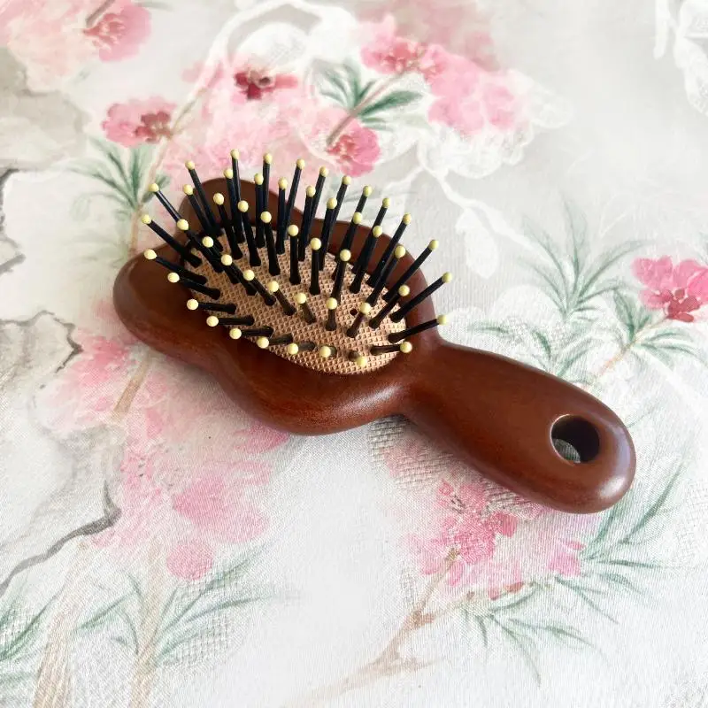 

Cute Rabbit Eco-Friendly Sandalwood Air Cushion Comb Mini Portable Hair Massage Brush Professional Salon Hairdressing Comb