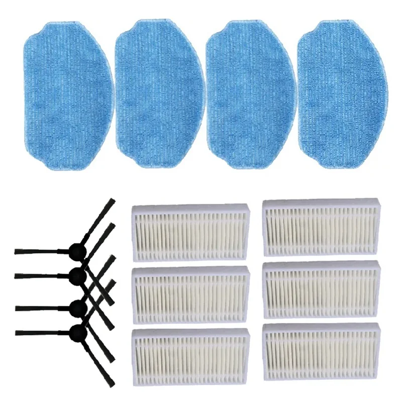 

FYBL-For Midea VCR04W Replacement Parts Side Brush Hepa Filter Mop Clot Washable Replacement Parts