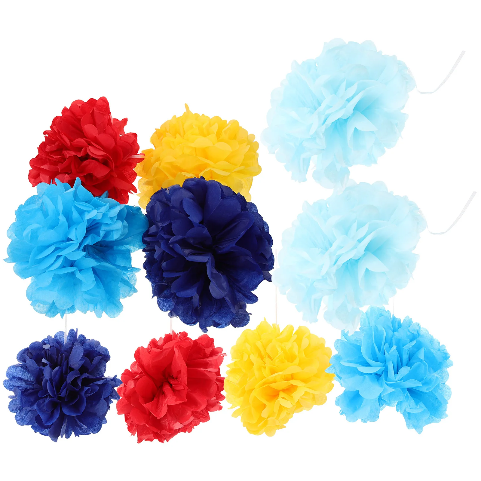 

10 Pcs Pom Balls Decorations for Crafts Paper Flower Pompoms Tissue Hanging Party