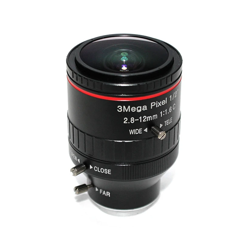

Industrial Lens Manual Iris Zoom 2.8-12Mm 3MP C Mount Lens CCTV LENS Camera Accessories