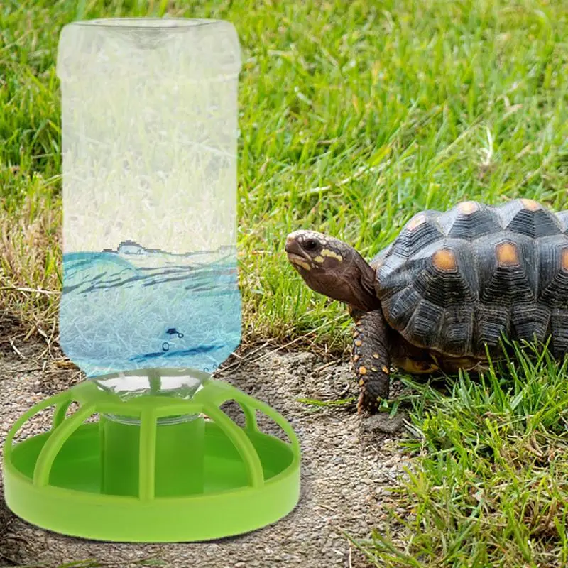 Automatic Reptile Waterer Multifunctional Turtle Food And Water Bowls Handy And Practical Water Dispenser For Tortoises Lizards