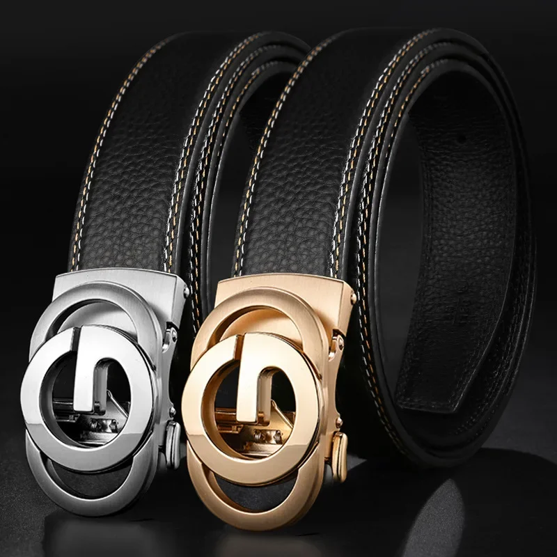 Men's  Belt Automatic Checkoff Business All-match High-Grade  Waistband Letter Buckle Youth Belt Luxury Designer Brand G Belt