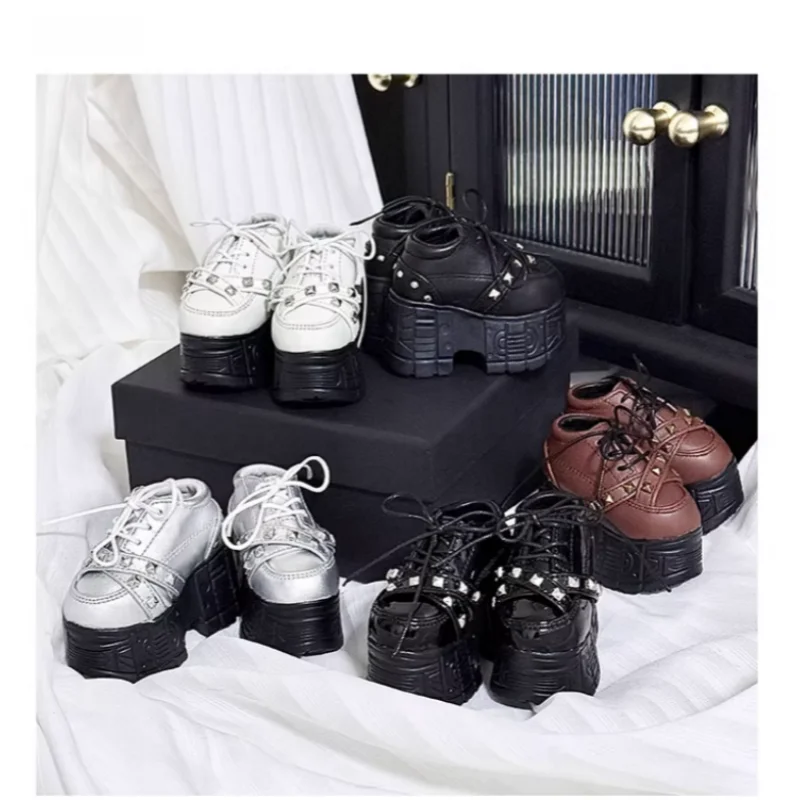 

BJD Doll Shoes For 1/4 75 Doll Pu-leather Shoes Platform Shoes Doll Accessories DIY Gift