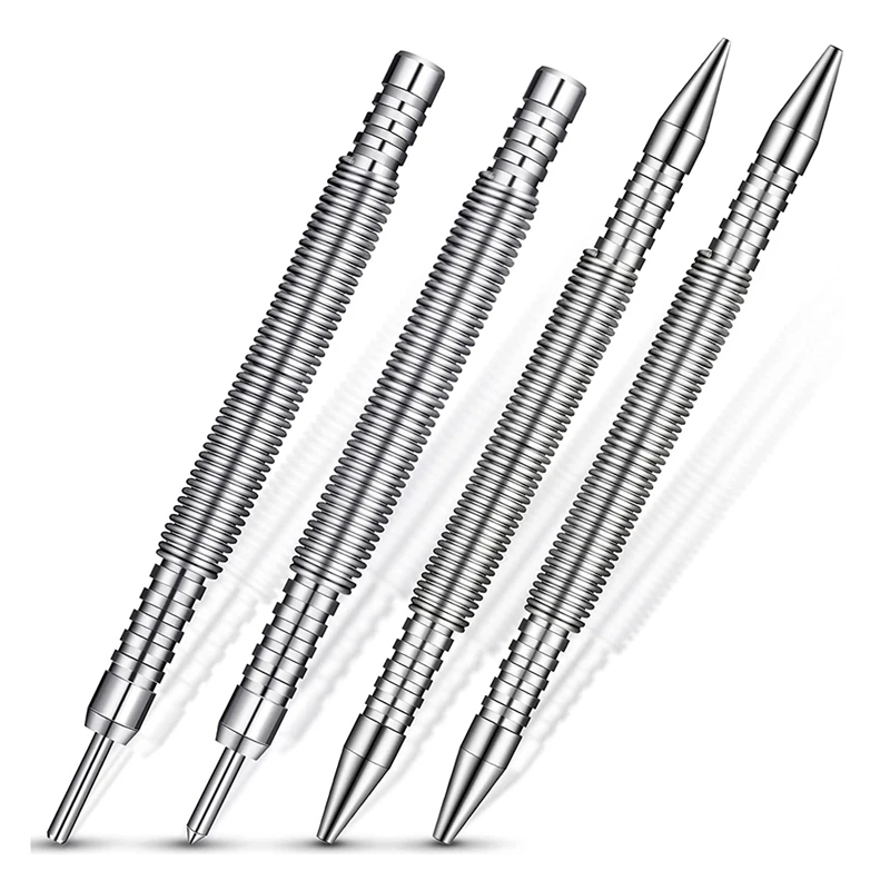 4Pcs Tool Set,Dual Head Nail Setter 1/32 Inch And 1/16 Inch, 3/32 Inch And 4/32 Inch Nail Set,Woodworking Tools For Home