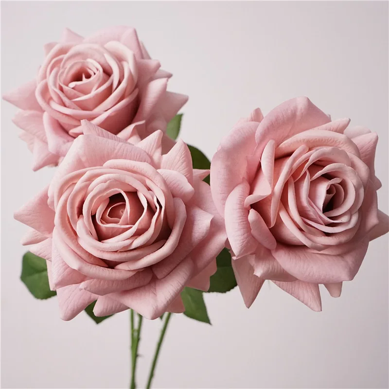 5Pc Moisturizing Real Touch Rose Flowers Artificial Mariage Decor Rose Bouquet Wedding Event Party Flower Arrangement Home Flore