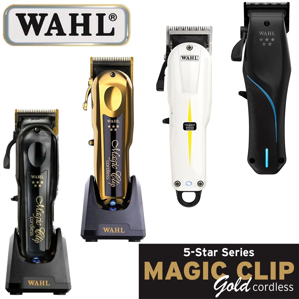 

Профессиональная машинка для стрижки волос Wahl Vapor 8148 Magic Clip Senior Barber, беспроводная машинка для стрижки волос, триммер для волос и бритва с фольгой для парикмахеров и стилистов