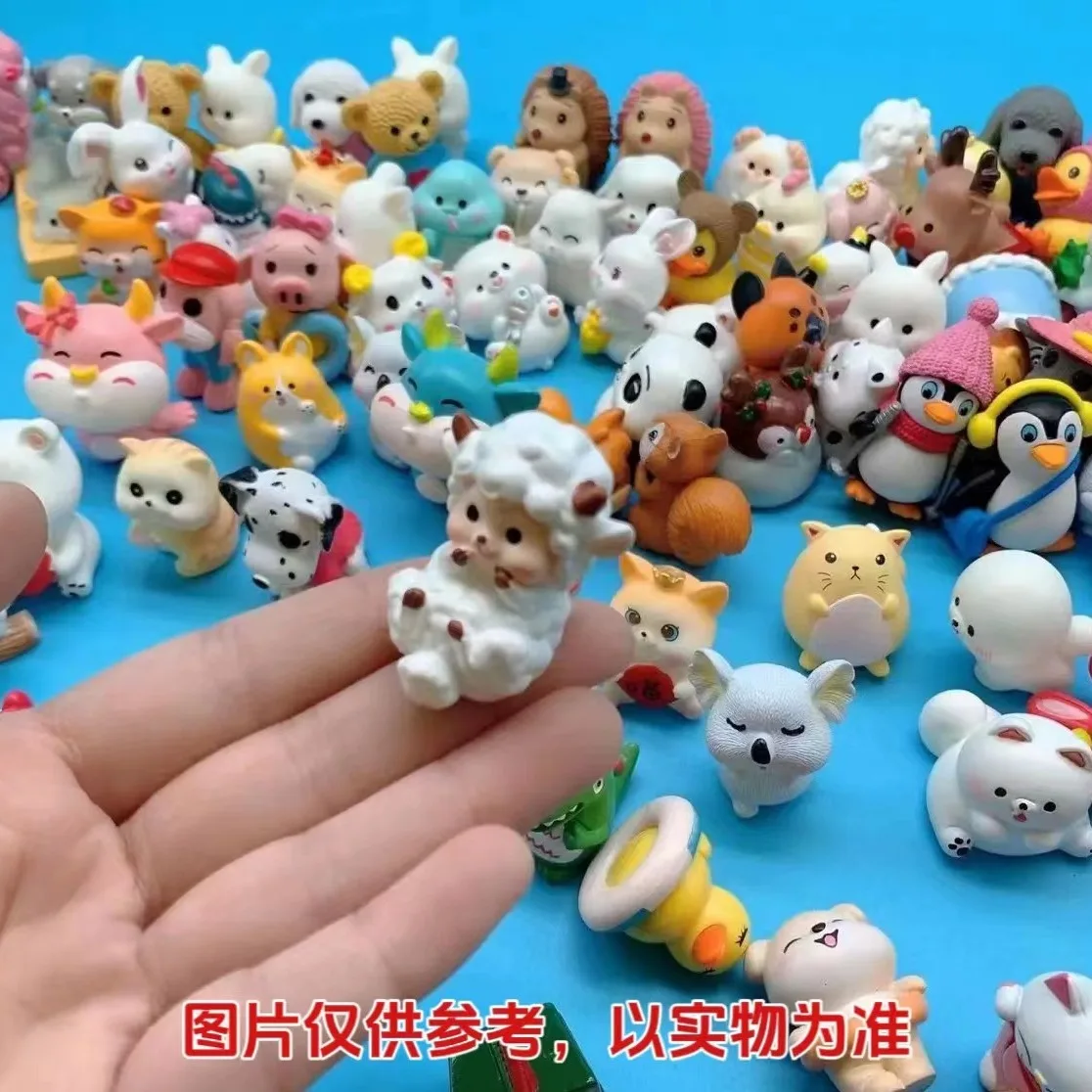 Mixed packaging micro landscape simulation animal cartoon the Year of the Loong blind box doll 3D luminous resin knickknacks