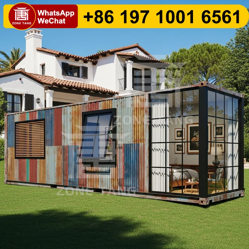 

Garden House Smart Home Integration Flat Pack Home Customize Color Bungalow Home Temporary Office Prefab Houses Moisture Proof