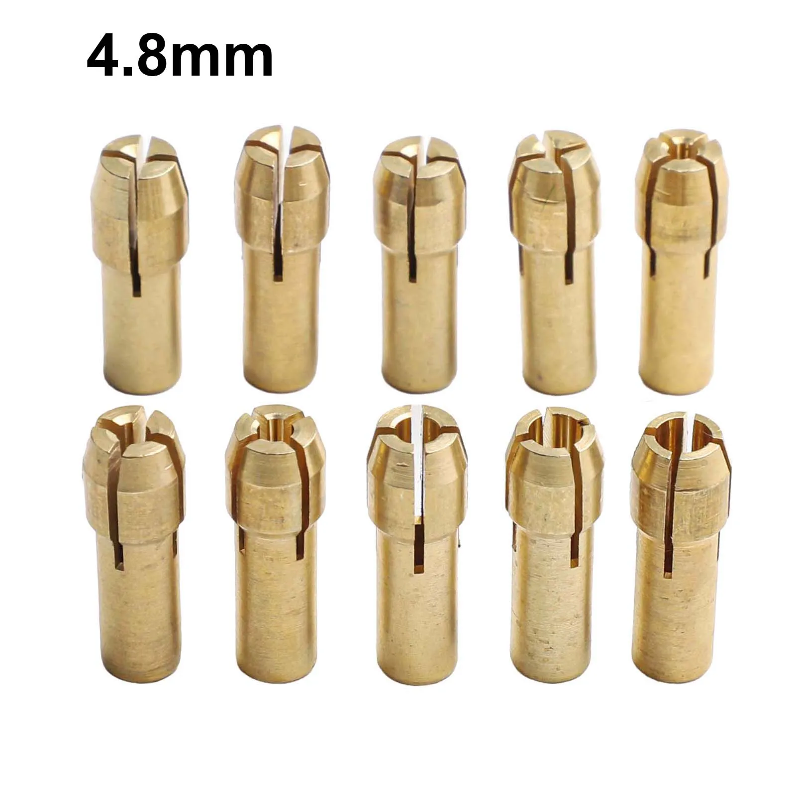 

10pcs Mini Drill Chucks Adapter Copper Collet Chuck For Dremel Rotary Power Tool Parts 0.5-3.2mm