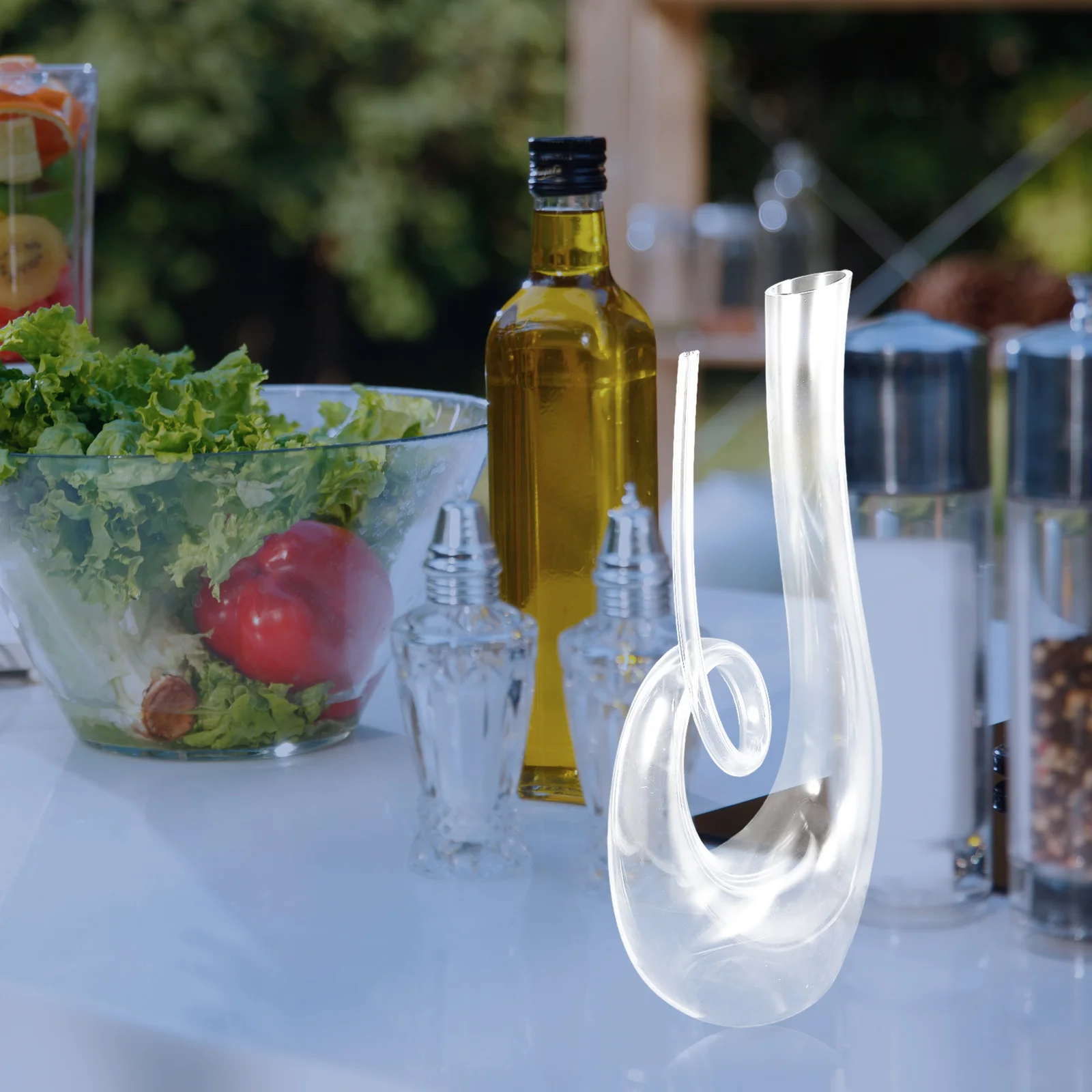 

1Pcs Transparent Wine Decanter Flat Bottom Stable Design Ideal for Household Party Business Gift High Quality Life Enjoyment