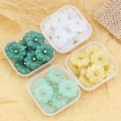 10pcs Cheongsam Buttons Imitation Jade Beads Shirt Buttons High-end Retro Chinese Style Hanfu Decor Plate Buckle Accessories