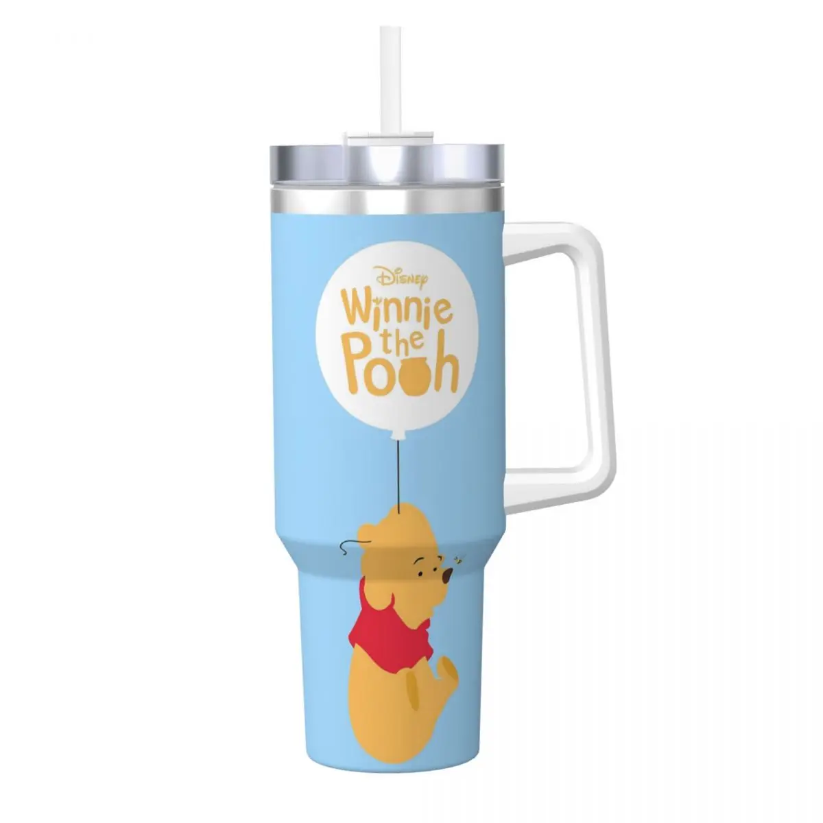 Winnie The Pooh Stainless Steel Tumbler Beach Mugs Cup Large Capacity Thermal Cups Heat Preservation Cold and Hot Water Bottle