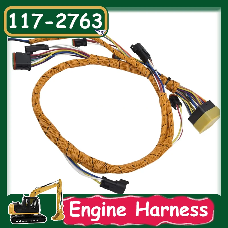 

117-2763 1172763 E345B C13 EFI Engine Wiring Harness 1172763 Cabel Wire Excavator Parts