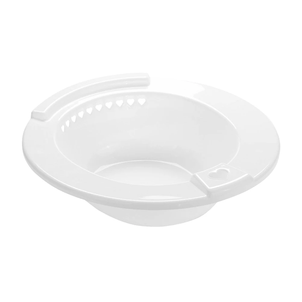 

Plastic Sitz Basin Hip Bath Tub for Pregnant Women Standard Size Fits Most Pedestal Pan Non Deformable Hot Water Odorless Sturdy
