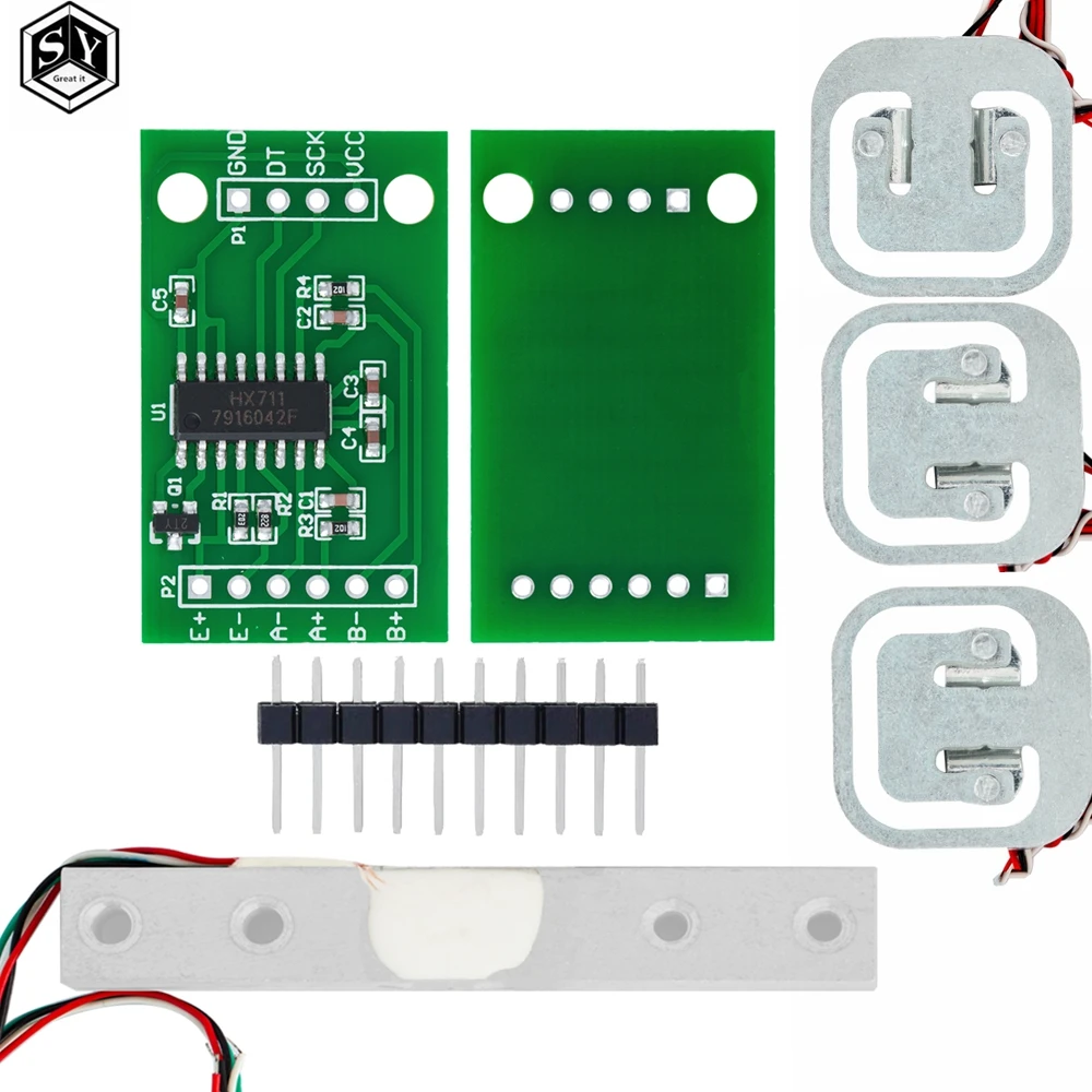 Digital Load Cell Weight Sensor 1KG  5KG  10KG  20KG Portable Electronic Kitchen Scale  HX711 Weighing Sensors Ad Module