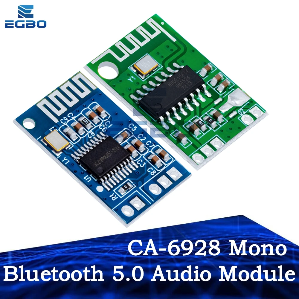 CA-6928 Mono Bluetooth 5.0 Audio Module 3.3-5V Wireless Music Player Speaker Receiver Modified Amplifier Board