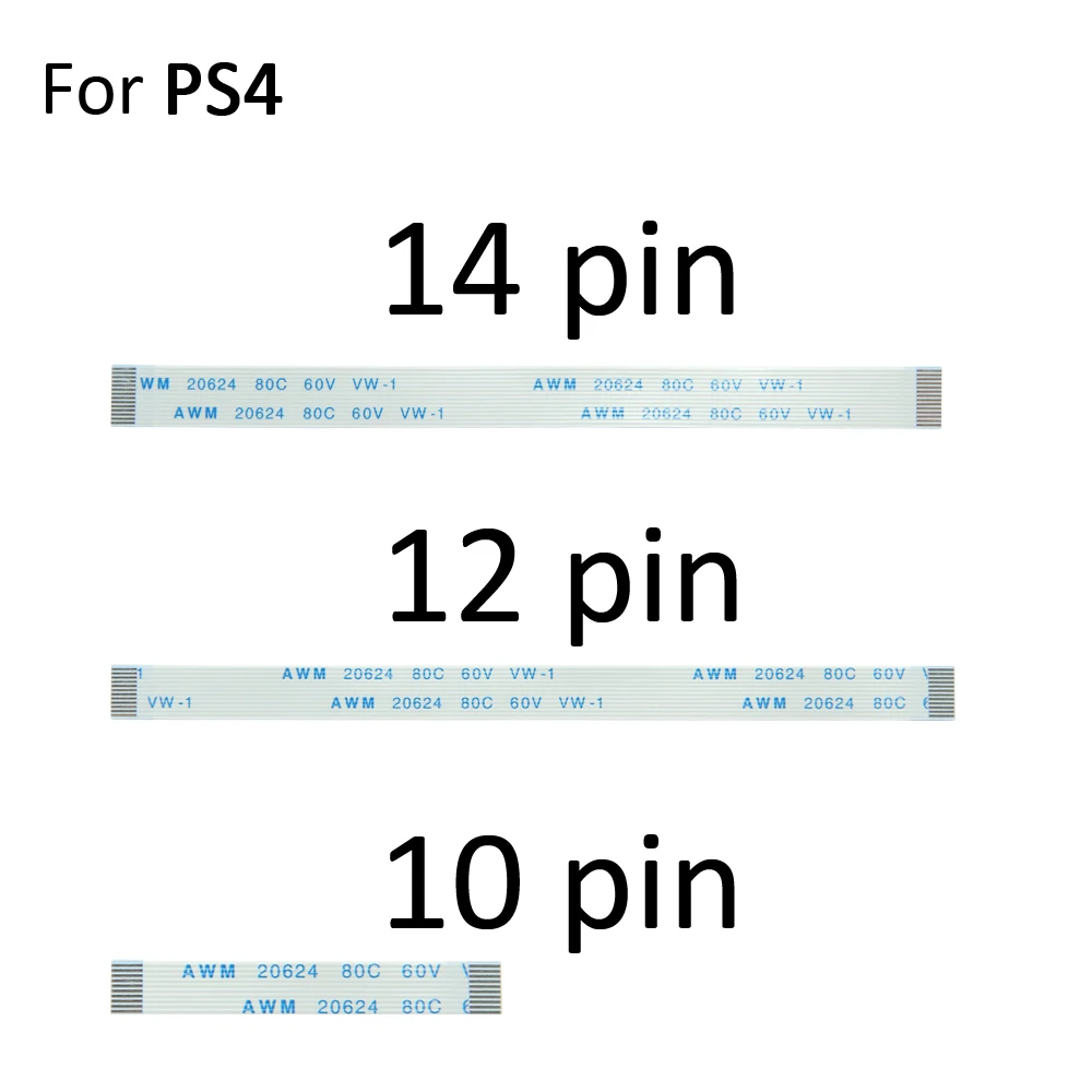 20 Stuks 10 Pin 12Pin 14Pin Opladen Board Schakelaar Kabel Touch Pad Flex Lint Kabel Voor Sony Playstation 4 PS4 Controller