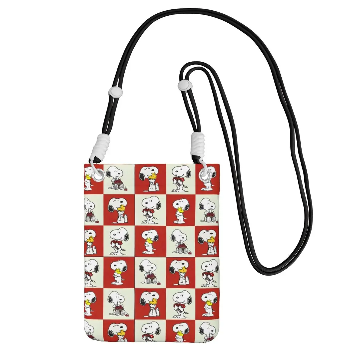 

Кошелек для смартфона S-Snoopys на заказ с ремешком, милая мультяшная сумка через плечо для мужчин и женщин, дорожная походная сумка для мобильного телефона