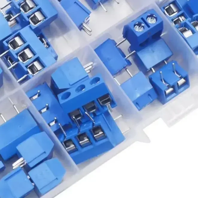 

1Box/50PCS 5.0mm 0.2" Pitch PCB Mount Screw Terminal Block Terminals Screw Terminal Block Connectors Mount Screw Terminal
