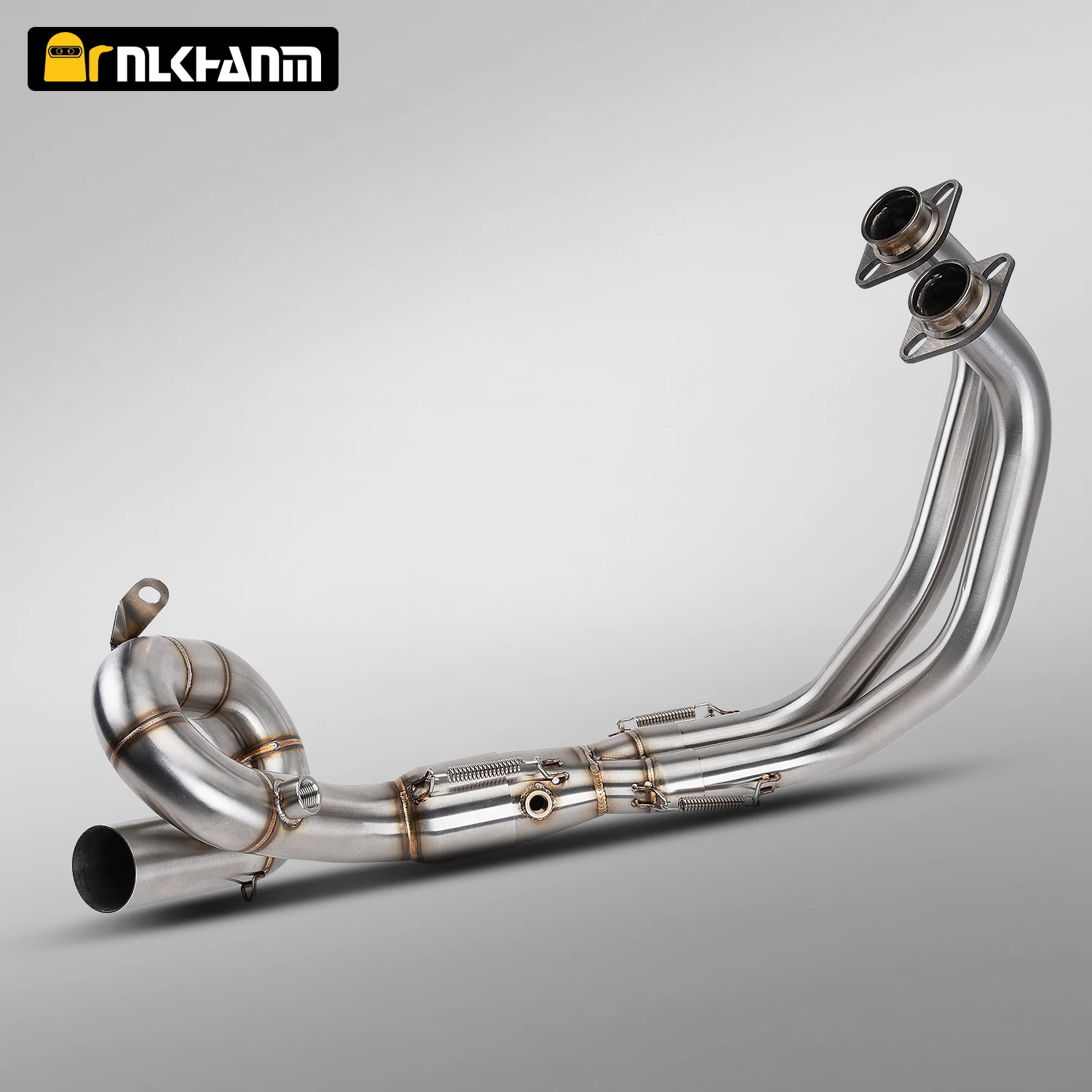 

For MT07 FZ07 XSR700 2014-2025 Motorcycle Exhaust Stainless Rotary Roundabout stainless steel Front Pipe with 51mm interface