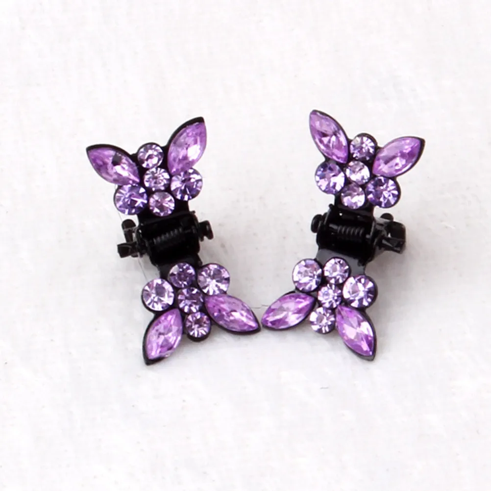 

Набор из 20 мини-заколок для волос с кристаллами и стразами в форме банта, для девочек, малышей, для челки, аксессуары для волос, разноцветный комплект