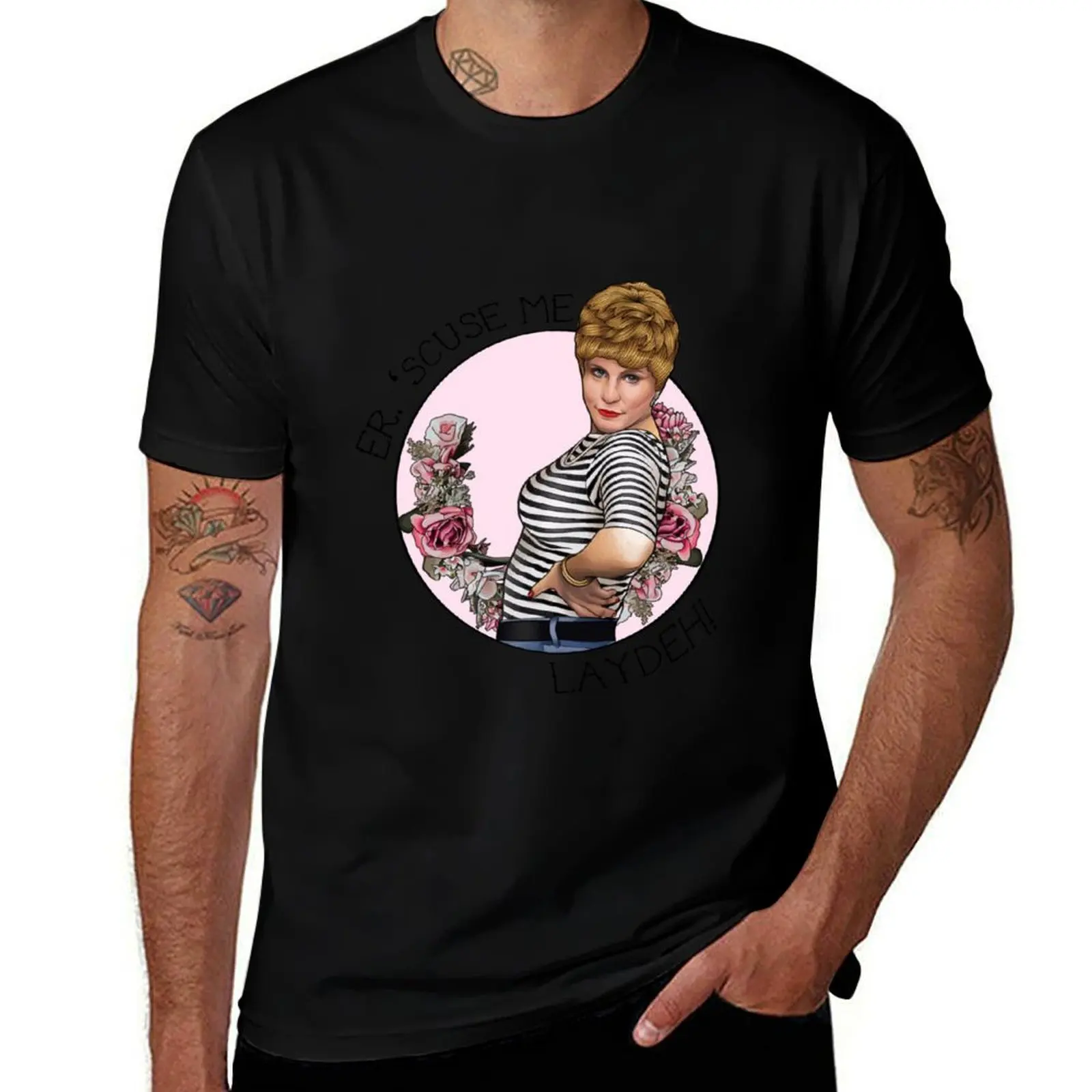 Charity Shop Sue- Scuse me laydeh T-shirt décontracté à manches courtes pour tous les jours