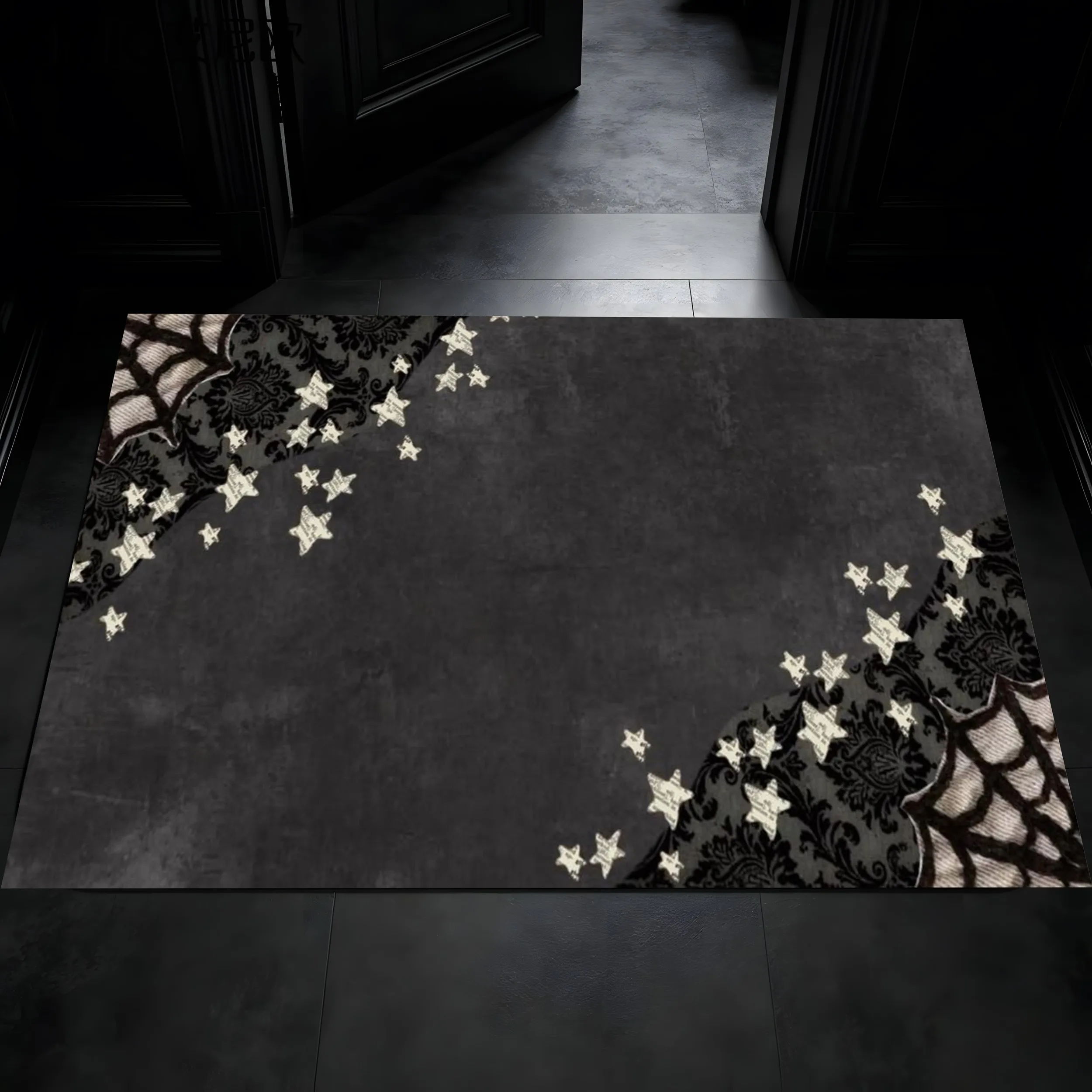 2D Carpet with All-Over Print of Halloween Pumpkins, Ghosts, and Bears – Cute, Adorable, Warm, and Eye-Catching, Creating a Perfect
