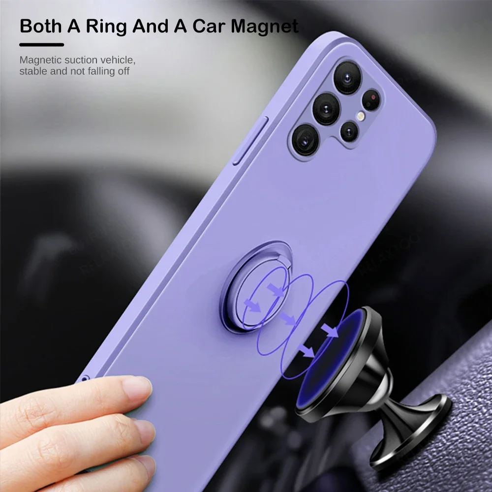 Applicable To for Motorola G9 Plus E30 E40 G60 G60S G9 Plus G9 Play One Fusion Case Shockproof Metal Magnetic Ring Armor Phone