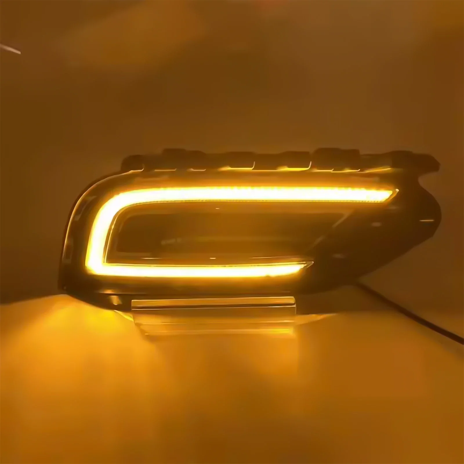 DRL for Volkswagen Bora 2015-2017 Car LED Daytime Running Lights Front Fog Lamp Modification Yellow Turn Signal Decorative Light detail image 5
