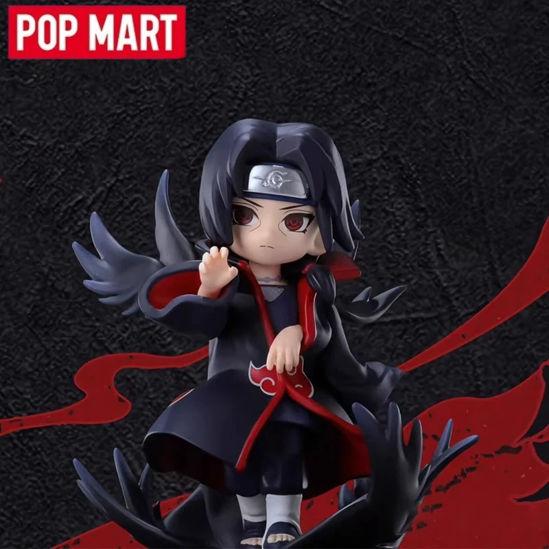 البوب مارت ناروتو أنيمي تمثال سلسلة صندوق أعمى تحصيل أنيمي تمثال لعب للأولاد Itachi Uchiha توبي الألم Zetsu الهدايا