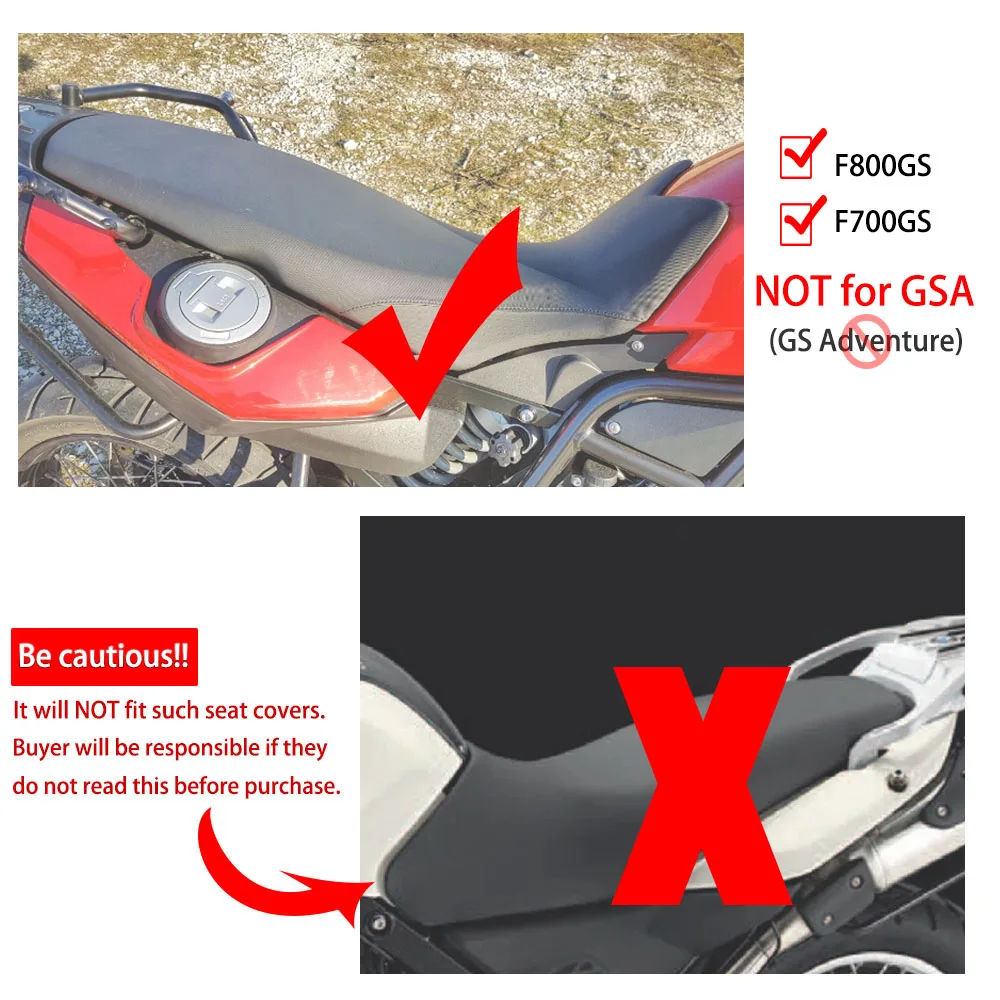 For BMW F800GS F700GS Rear Seat Cowl Cover 3D Mesh Net Waterproof Sunproof Protector F800 F700 GS Motor Accessories