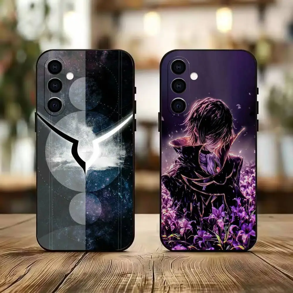 Cool L-Lelouch of the Rebellion  Phone Case For Samsung A73 20,21s,22,31,32,52,53,72 Soft Black Shell