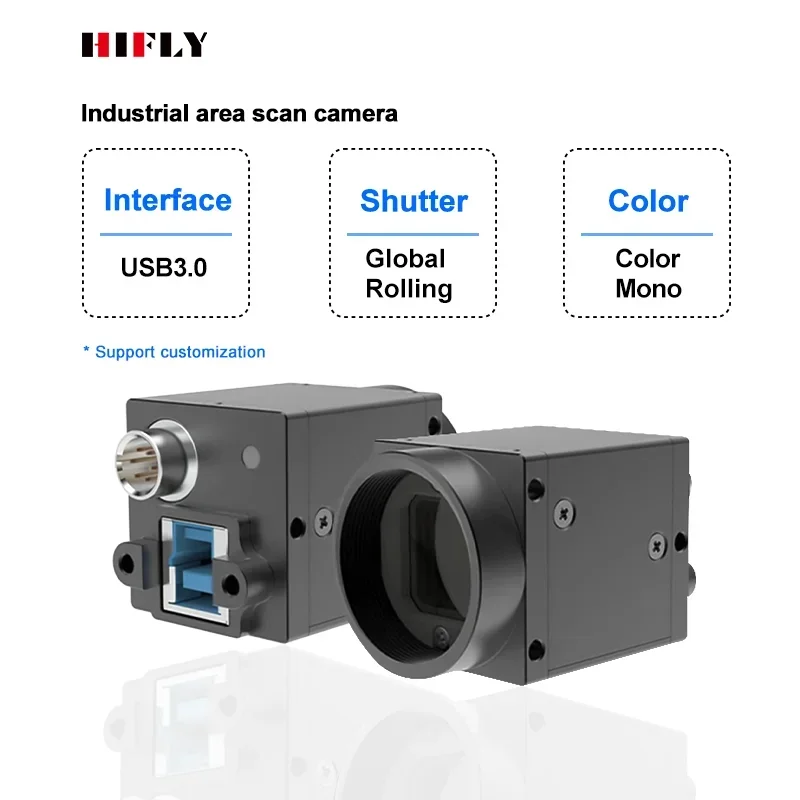 Speed USB3.0 Monochrome Global Shutter Camera for Machine Vision System for industrial automation optical inspection robotics
