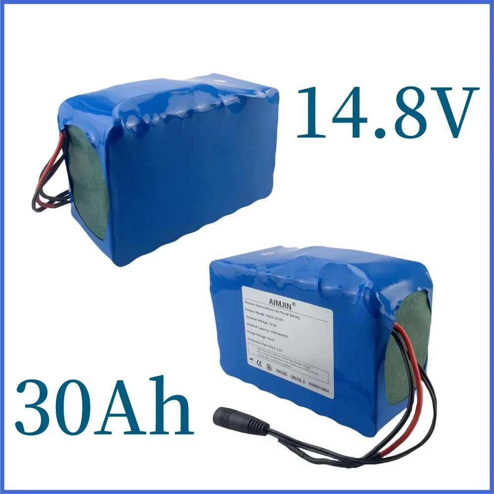 حزمة بطارية ليثيوم مع نظام BMS للروبوت الذكي العاكس ، معدات عالية الطاقة ، 4S10P ، V ، 30Ah ، 444Wh ،