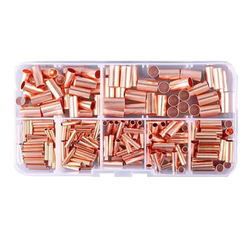 250PCS Copper Wire Ferrules Kit 7 Sizes Electrical Crimp Connectors for Durable and Safe Electrical Connections